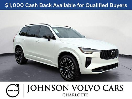Crystal White Pearl 2026 Volvo XC90 Ultra Dark Theme, B6 AWD Gas (mild hybrid), Gasoline, 7 Seats