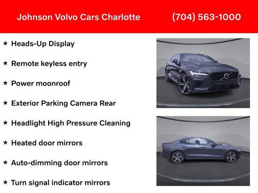 Denim Blue Metallic 2022 Volvo S60 Recharge Plug-In Hybrid T8 R-Design