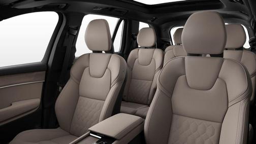 Vapour Grey Metallic 2026 Volvo XC90 Plus, B6 AWD Gas (mild hybrid), Gasoline, Bright, 7 Seats
