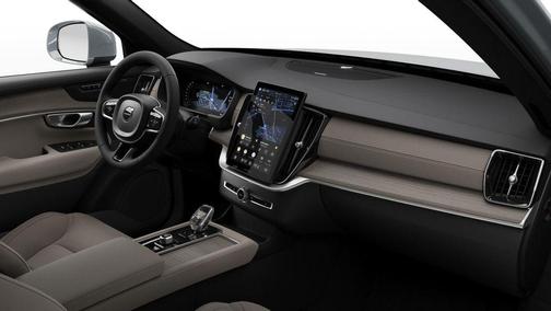 Vapour Grey Metallic 2026 Volvo XC90 Plus, B6 AWD Gas (mild hybrid), Gasoline, Bright, 7 Seats