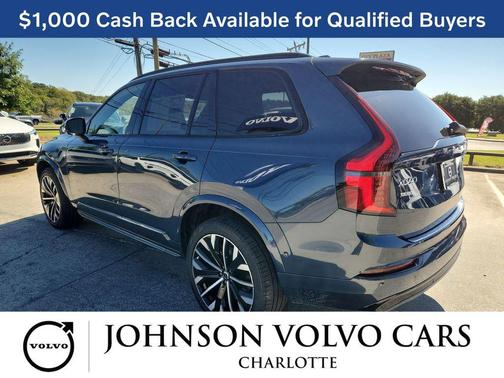 Denim Blue Metallic 2026 Volvo XC90 Ultra Dark Theme, B6 AWD Gas (mild hybrid), Gasoline, 7 Seats