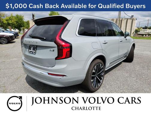 Vapour Grey Metallic 2026 Volvo XC90 Plus, B6 AWD Gas (mild hybrid), Gasoline, Bright, 7 Seats