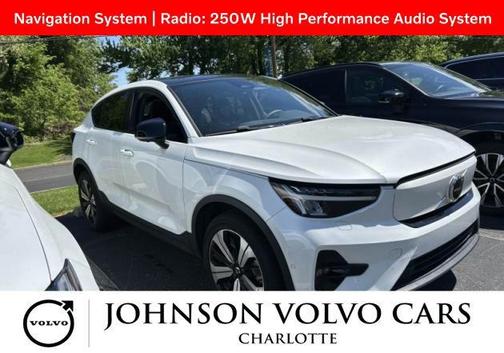 Crystal White Metallic 2023 Volvo C40 Recharge Pure Electric Twin Plus