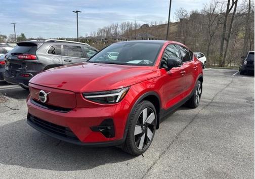 Fusion Red Metallic 2023 Volvo C40 Recharge Pure Electric Twin Ultimate