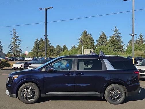Blue 2025 Kia Carnival Hybrid EX