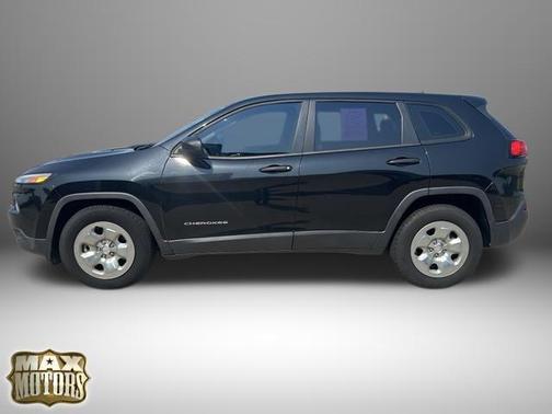 Brilliant Black Crystal Pearlcoat 2014 Jeep Cherokee Sport