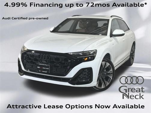 Carrara White 2025 Audi Q8 55 Premium Plus