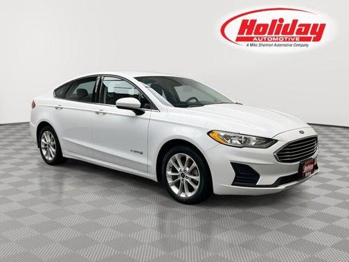 Oxford White 2019 Ford Fusion Hybrid SE