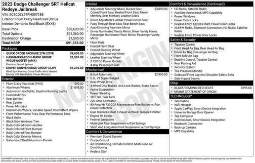 2023 Dodge Challenger SRT Hellcat