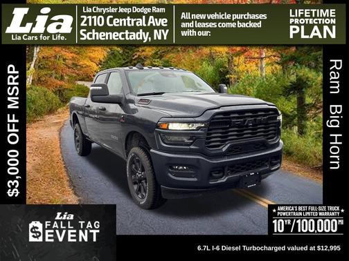 Forged Blue Metallic 2026 RAM 2500 Big Horn Crew Cab 4x4 6'4' Box