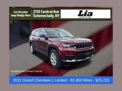 Velvet Red Pearlcoat 2021 Jeep Grand Cherokee L Limited