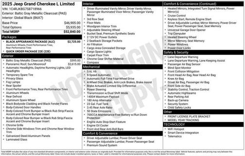 2025 Jeep Grand Cherokee L Limited