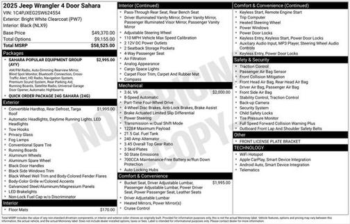 2025 Jeep Wrangler 4-Door Sahara 4x4