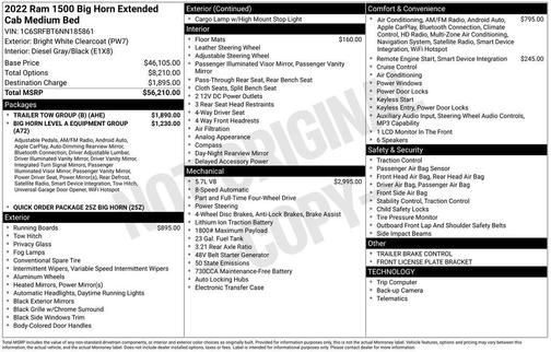 2022 RAM 1500 Big Horn/Lone Star
