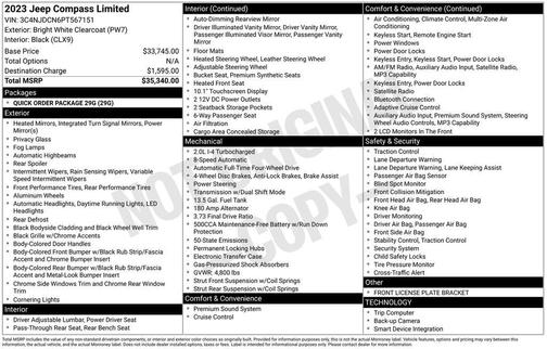 2023 Jeep Compass Limited