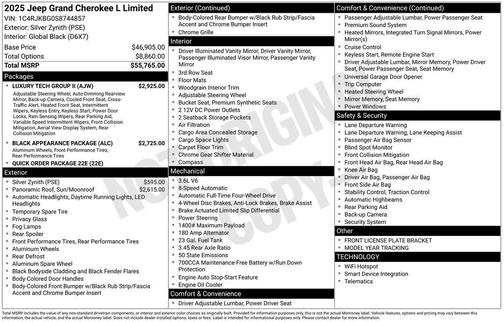 2025 Jeep Grand Cherokee L Limited