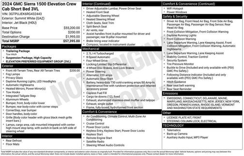 2024 GMC Sierra 1500 Elevation