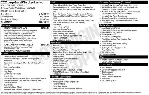 2025 Jeep Grand Cherokee Limited