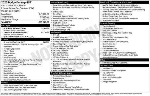 2025 Dodge Durango R/T AWD