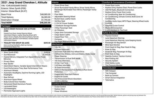 2021 Jeep Grand Cherokee L Altitude