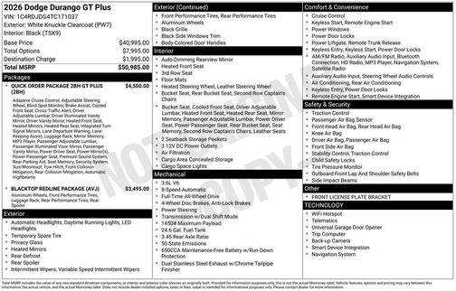 2026 Dodge Durango GT Plus