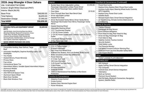 2026 Jeep Wrangler Sahara