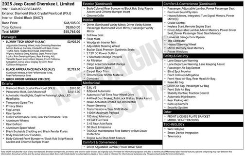 2025 Jeep Grand Cherokee L Limited