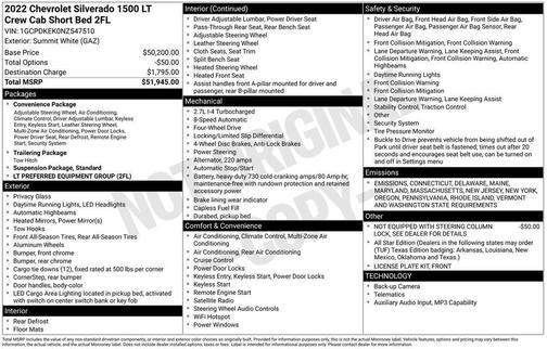 2022 Chevrolet Silverado 1500 LT