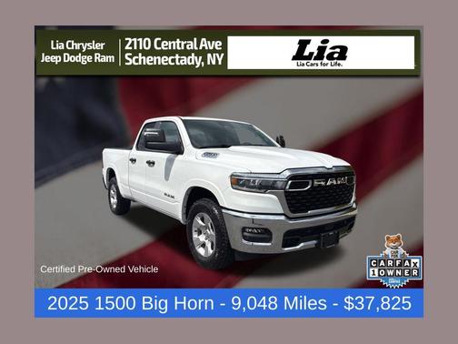 Bright White Clearcoat 2025 RAM 1500 Big Horn/Lone Star