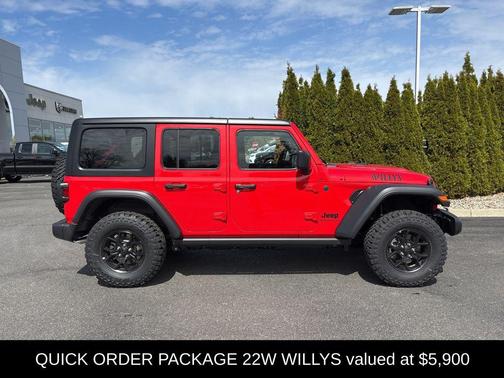 Firecracker Red Clearcoat 2026 Jeep Wrangler Willys