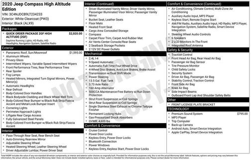 2020 Jeep Compass High Altitude