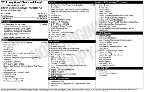 2021 Jeep Grand Cherokee L Laredo