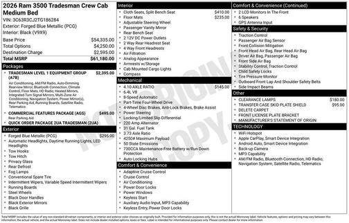 2026 RAM 3500 Tradesman