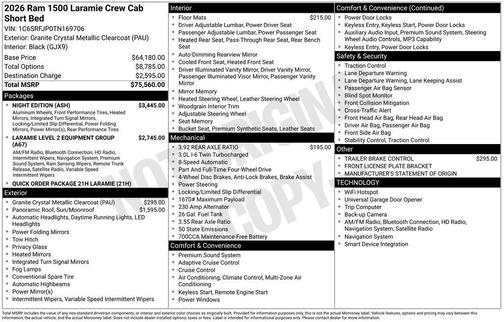 2026 RAM 1500 Laramie