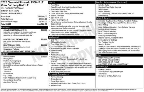 2025 Chevrolet Silverado 2500 LT