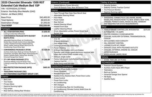 2020 Chevrolet Silverado 1500 RST