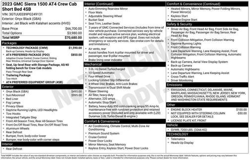 2023 GMC Sierra 1500 AT4