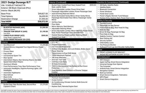 2021 Dodge Durango R/T AWD