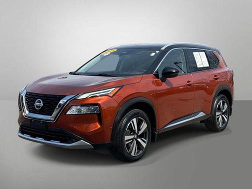 Sunset Drift Chromaflair/Super Black 2021 Nissan Rogue Platinum