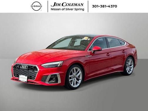 Progressive Red Metallic 2024 Audi A5 Sportback 45 S Line Premium Plus