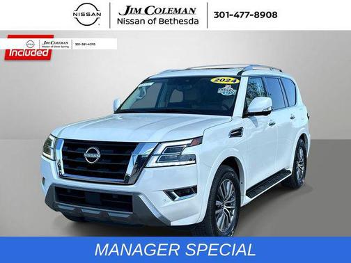 Aspen White Tricoat 2024 Nissan Armada SL 4WD