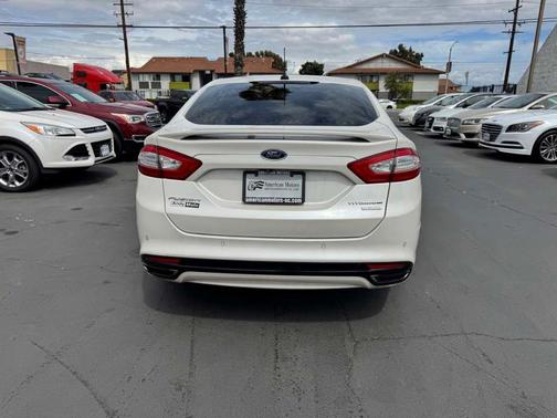 White Platinum Tri-Coat Metallic 2014 Ford Fusion Titanium