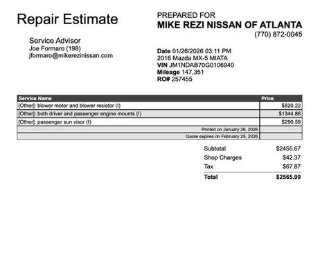 2016 Mazda MX-5 Miata Sport
