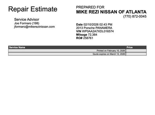 2013 Porsche Panamera 4 Platinum Edition