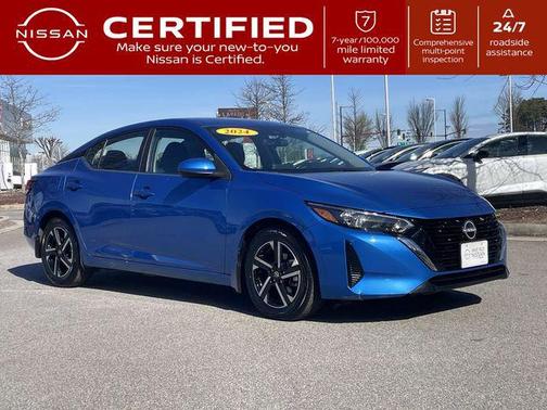Electric Blue Metallic 2024 Nissan Sentra SV
