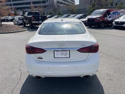 Pure White 2023 INFINITI Q50 3.0t LUXE