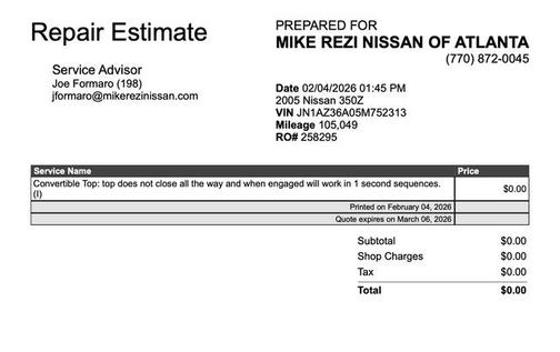 2005 Nissan 350Z Touring