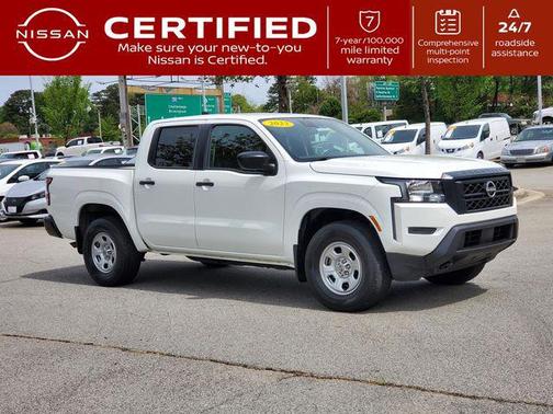 Glacier White 2023 Nissan Frontier S