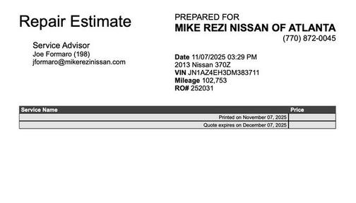 2013 Nissan 370Z Touring