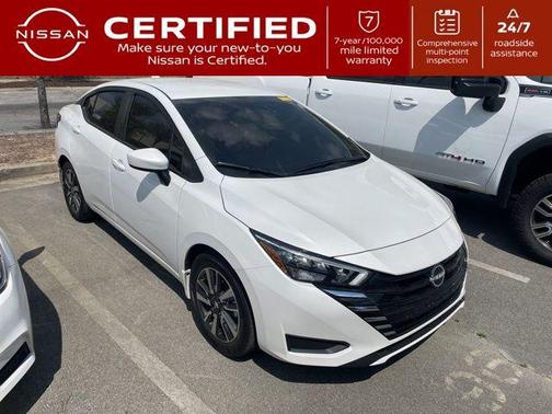 Aspen White 2025 Nissan Versa 1.6 SV